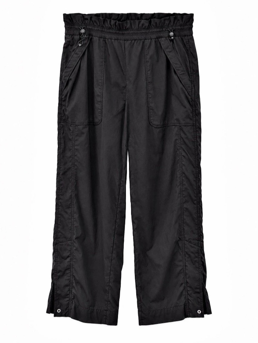 Athleta Trekkie High Rise Parachute Pants Black Size 10 Gorpcore